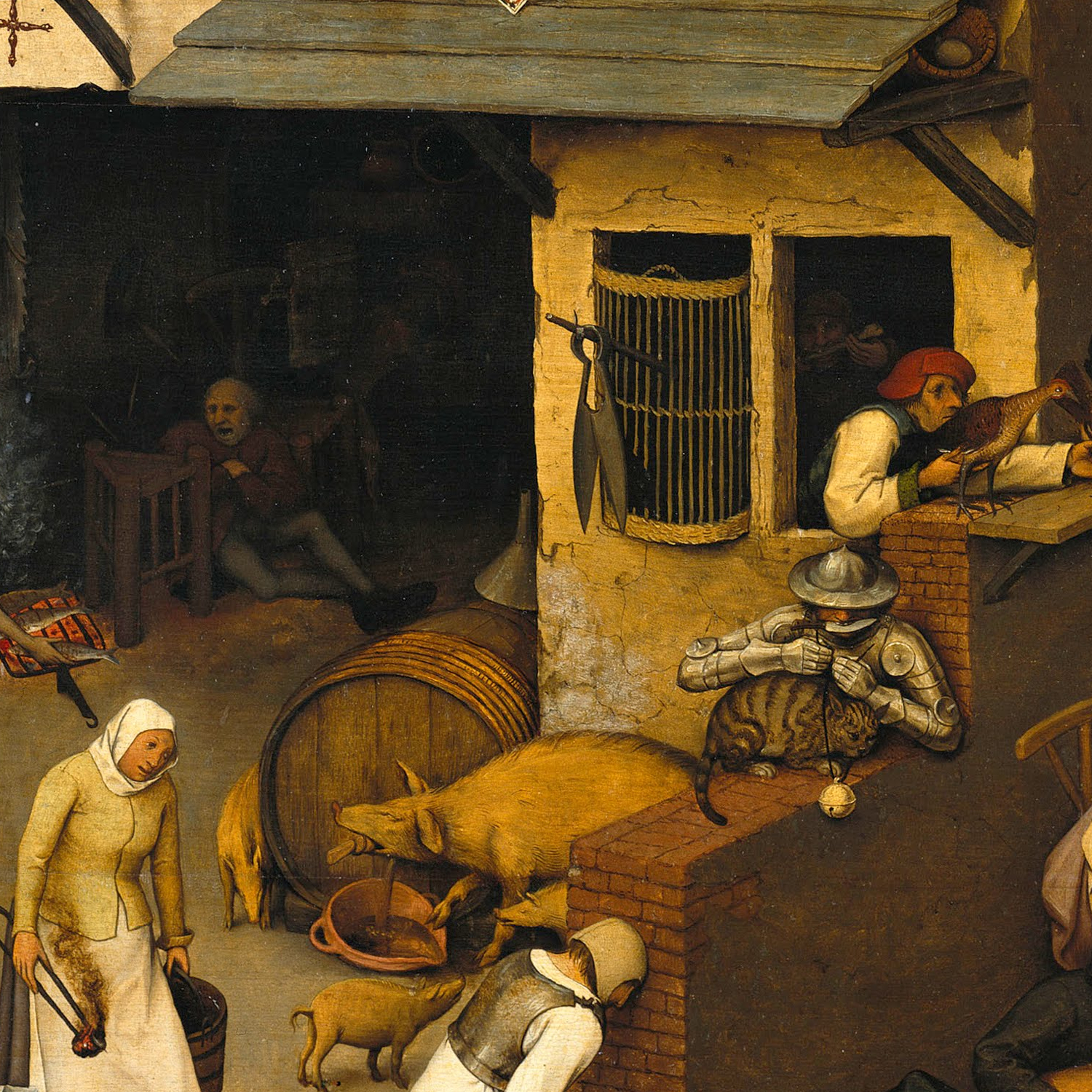Detail from Netherlandish Proverbs by Pieter Bruegel the Elder