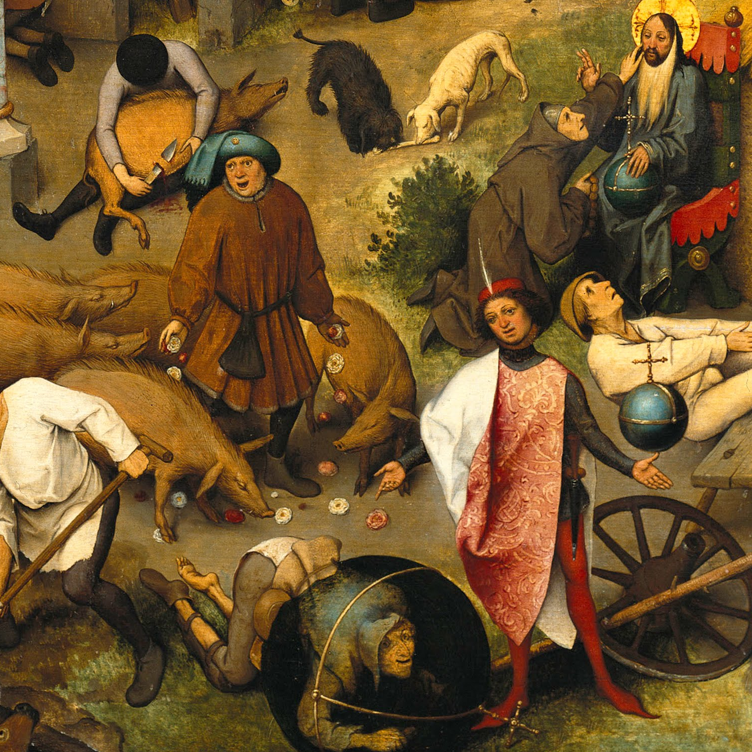 Detail from Netherlandish Proverbs by Pieter Bruegel the Elder