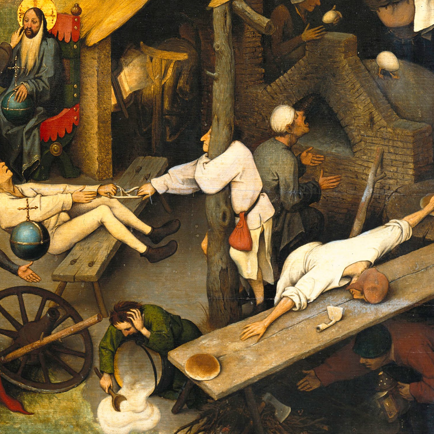 Detail from Netherlandish Proverbs by Pieter Bruegel the Elder