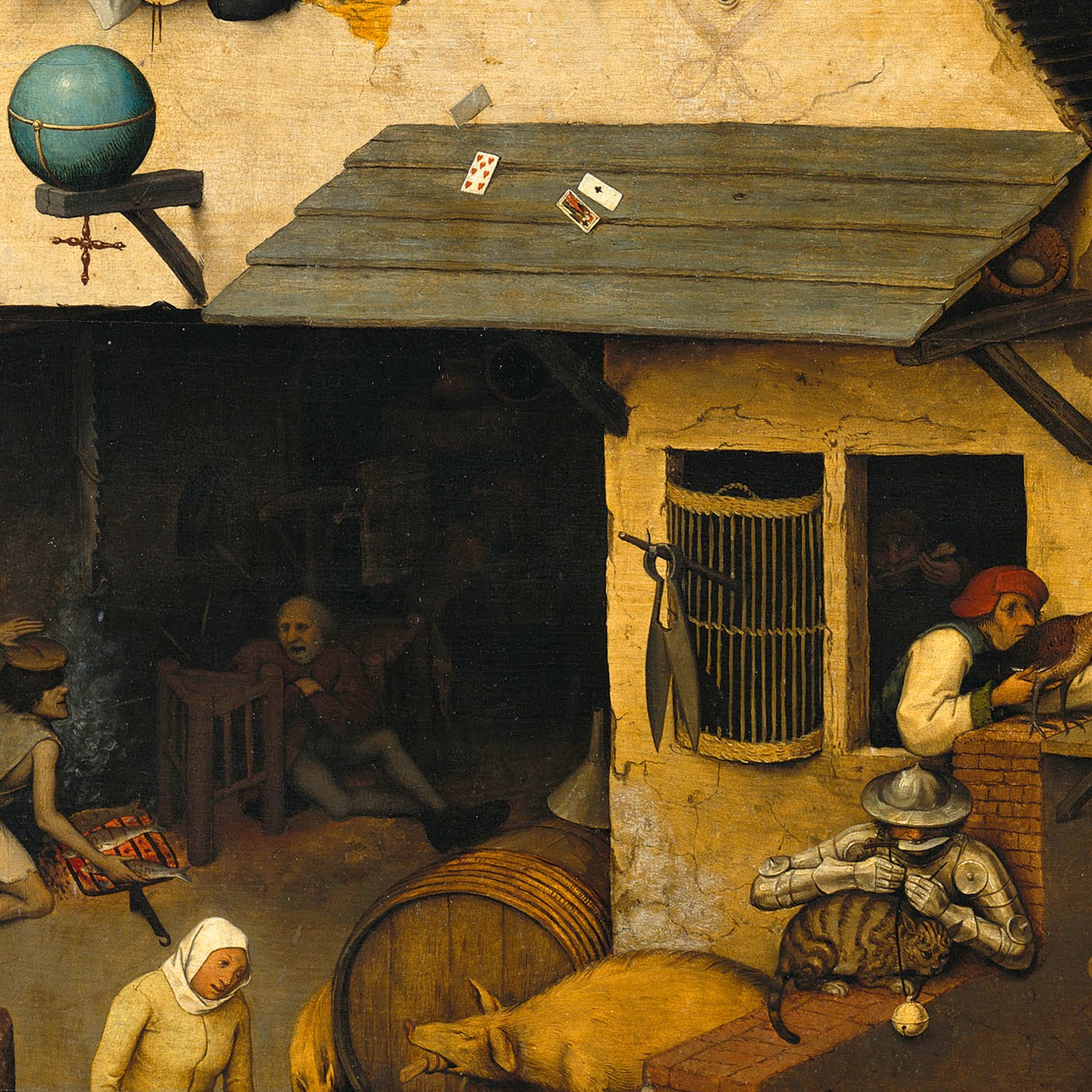 Detail from Netherlandish Proverbs by Pieter Bruegel the Elder