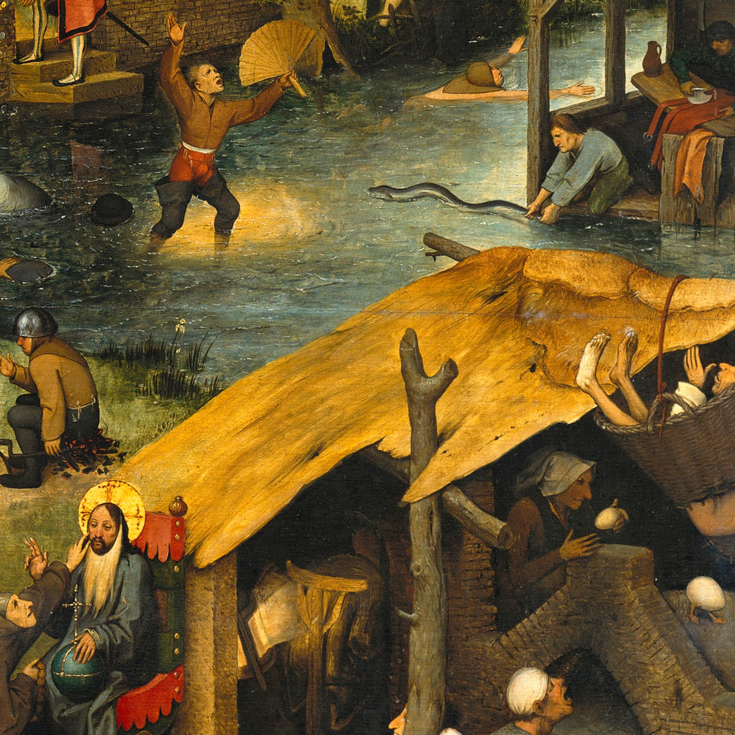Detail from Netherlandish Proverbs by Pieter Bruegel the Elder