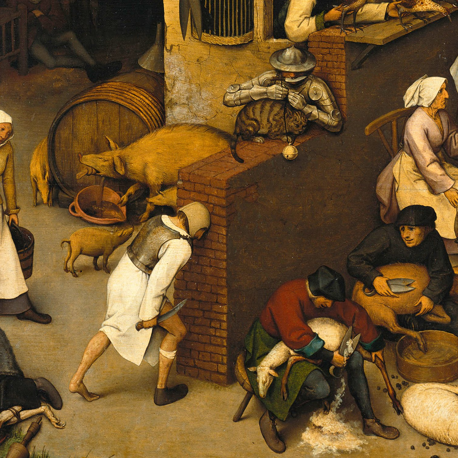 Detail from Netherlandish Proverbs by Pieter Bruegel the Elder